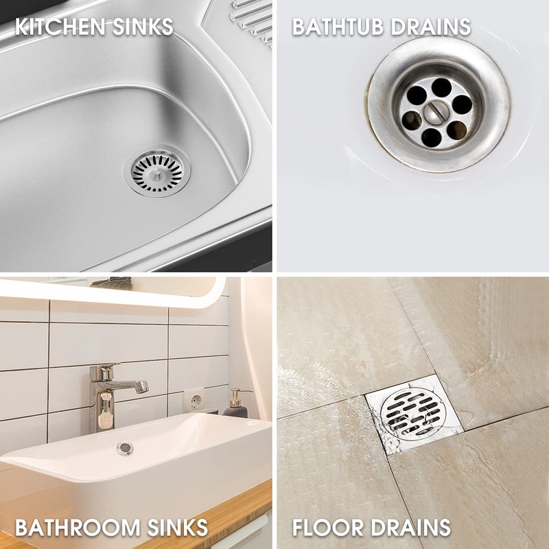 Bio-Flow Drain Strips - 12 Strips | Drain Cleaner &