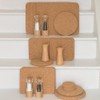 T&G 15034 FSC Certified Cork Round Table Mats/Surface Protectors, Set