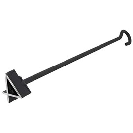 BBQ Fans Number 4 Branding Iron for Steak, Buns, Wood & Leather | Includes Redwood Plank & Wood Steak Plate