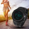 Mens Male Digital Back Light Round Waterproof Sport Watch Wristwatch
