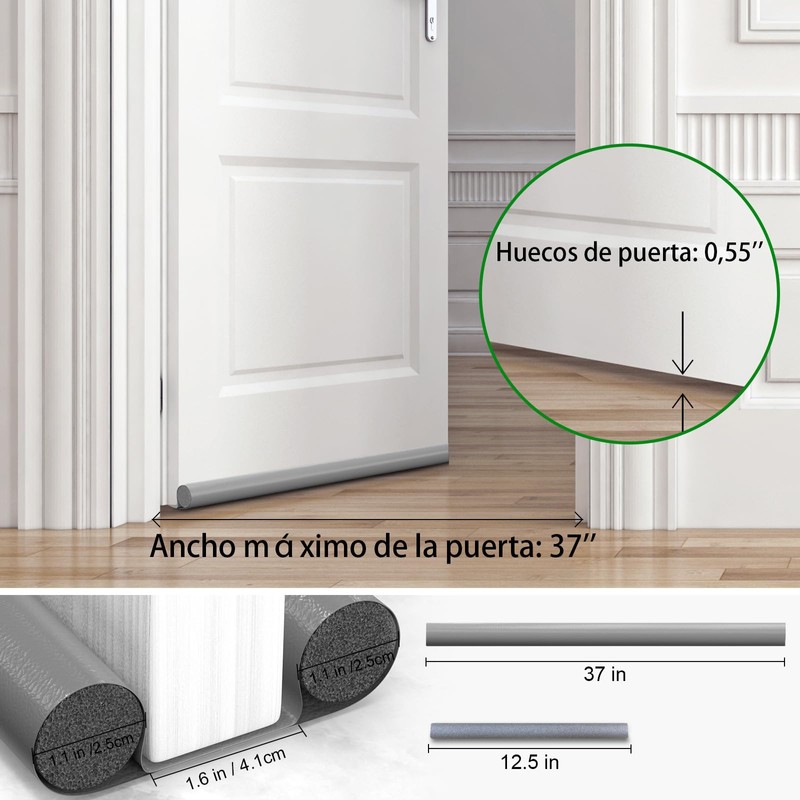 Guardapolvo para Puerta,Cubre Polvo para Puerta 37in,Burlete para Puerta con