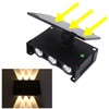 Solar Outdoor Lights Waterproof 6 LED Bulbs Ambient Outdoor Wall