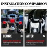 HDBUBALUS Matte Black Rear Turn Signal LED Light Smoke Lens