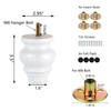 Michanco 3 Inch White Furniture Legs Bun Feet Set of
