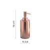 Gedy Elettra Soap Dispenser, Stainless Steel, Copper, Single