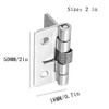 2pcs Self-Opening Spring Hinges, 304 Stainless Steel Self-Closing Spring Door