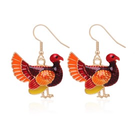 Maple Leaf Earrings for Women Fall Maple Leaf Dangle Earrings Maple Leaf Drop Earrings Turkey Earrings for Women (Turkey- B)