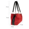 Girly HandBags Italian Suede Leather Shoulder Bag (Fuchsia)