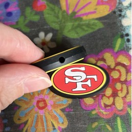 Unbranded 2 Piece SAN FRANCISCO Football Team Silicone Focal Beads DIY Jewelry Pens+