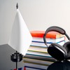 FdcLixuvol 8 Hole Desk Flag Holder, 4 Pack Black Desktop