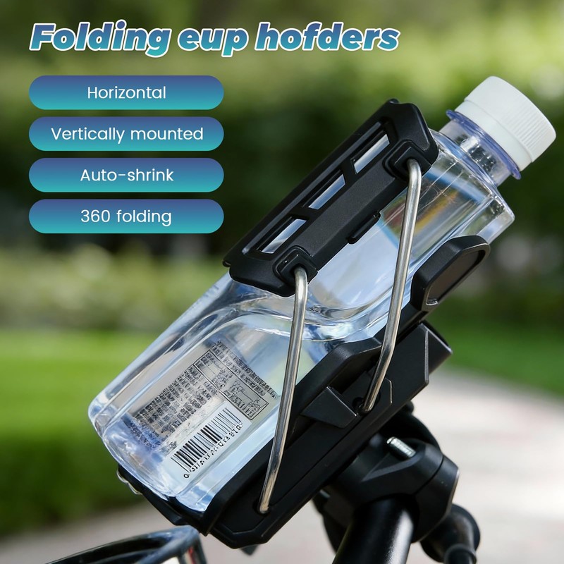PAPAcroscoma Adaptive Cycling Bottle Holder, Motorcycle Bike Water Bottle Holder