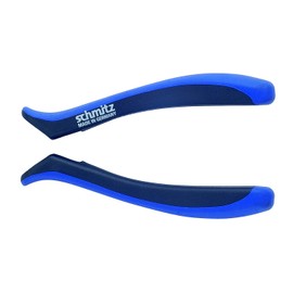 Schmitz 4913HS22 Long Nose Pliers Curved 200 mm Very Long, Strong, Curved Jaws without Toothing - Dissipative Dissipative - Inserted Pliers Joint for Professionals - Made in Germany - Solingen