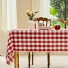 Midsummer Breeze Table Cloth Rectangle Table-Rustic Gingham Tablecloth Buffalo Plaid