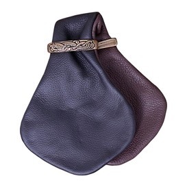 Medieval Money Cat Chazza LARP Coin Bag Medieval Purse Winkinger, black / brown