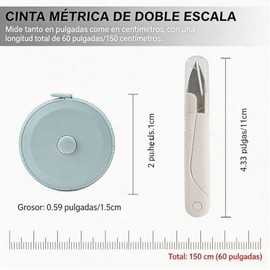 Set 4 Cintas Métricas Corporales, Retráctiles, Colores Surtidos