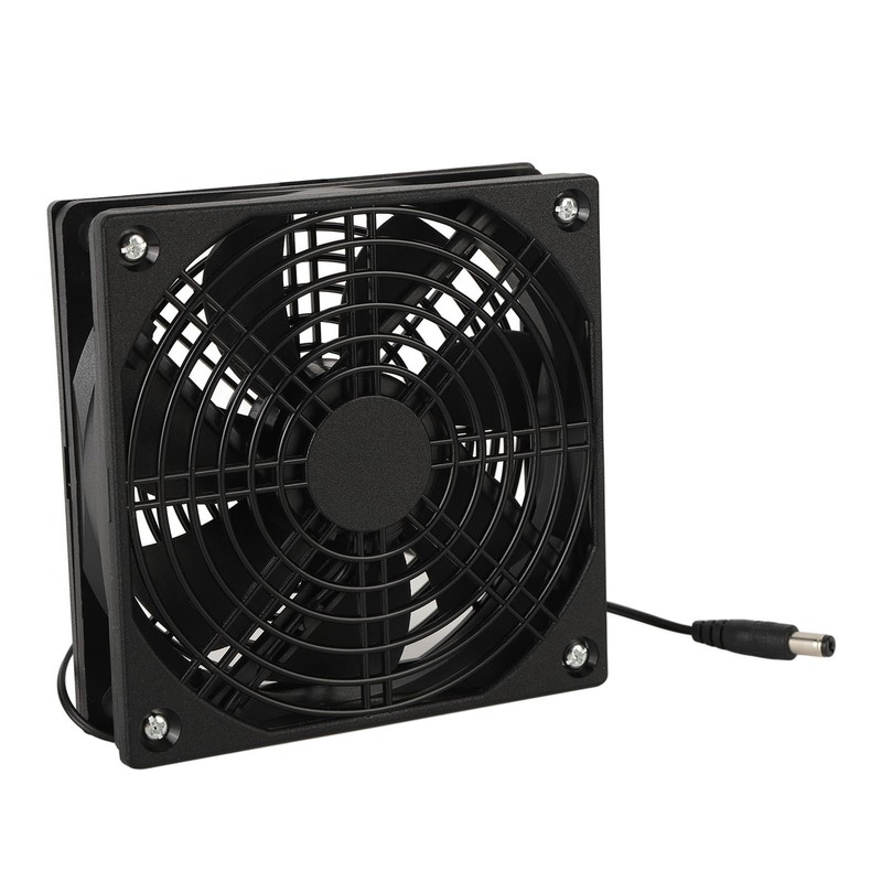 Solar Panel Fan Kit 20W Powered Mini Portable for Greenhouse
