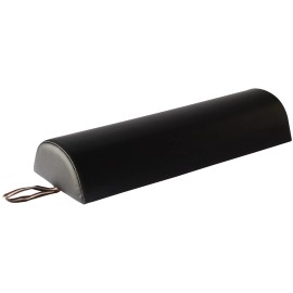 Master Massage Large 6" Semi-Round Bolster - Black