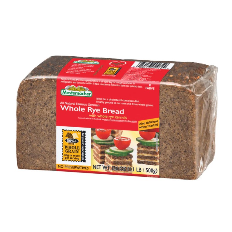 Mestemacher Natural High Fiber Bread 3 Flavor Variety Bundle: (1)