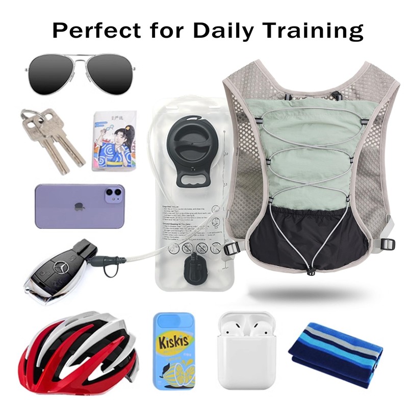 Hydration Running Vest for Women Men, Water Vest Backpack 2L,