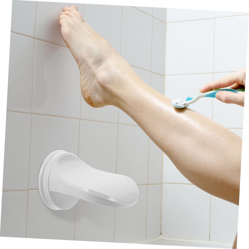 Ciieeo Thicker Floor Suction Foot Rest Bathing Foot Rest for