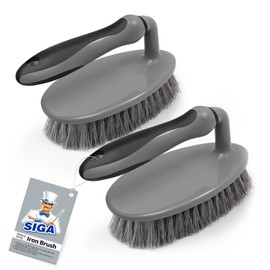 MR.SIGA Cepillo para Fregar de Alta Resistencia con cómodo Agarre, Cepillo de Limpieza para baño, Ducha, Lavabo, Suelo, Paquete de 2
