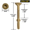 FMhotu #10 x 1-5/8" Trailer Deck Screws, Self-Tapping Sheet Wood