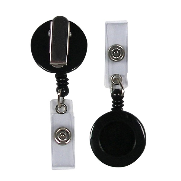 C-Line Retracting ID Card/Badge Reels, Spring Clip with Snap-On ID