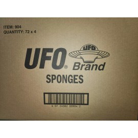UFO BRAND CASE OF UFO ITEM #904 72 UNITS OF 4 PACK CELLULOSE SPONGES