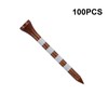 Zivisk Wooden Golf Tees 2-3/4" 100 Count 70mm Brown