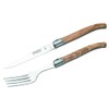 Laguiole Steakmesser mit Gabel, in Holzbox