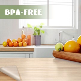 Oxdigi Clear Table Cover Protector.Frosted TVP 1.5 mm Thick 12 x 25 inch, Waterproof and Wear-Resistant, for The Protection of Dining Tables, Writing Desks