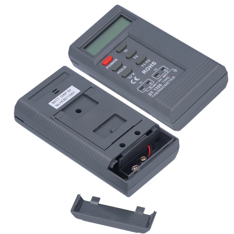DT1320 Digital Thermometer 200℃~1370℃ Measuring Range LCD Display Temperature Meter