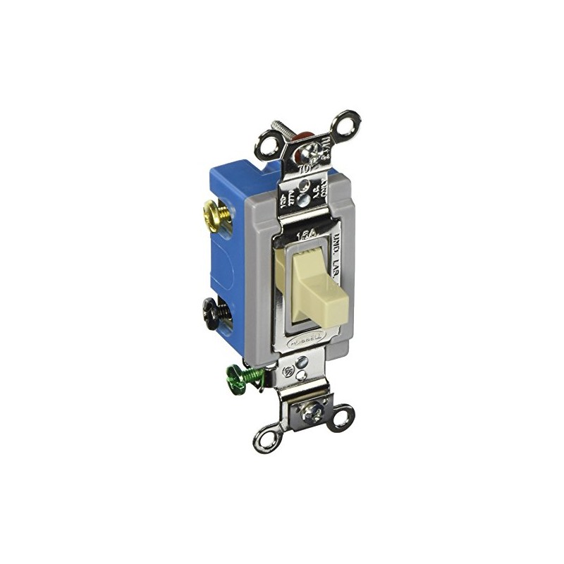 Hubbell HBL1556I Momentary Toggle, Single Pole Double Throw, 15 amp,