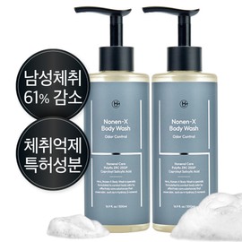 Heizu NonenX Body Odor Removal Cooling Body Wash, 2 units, 500ml / 히이즈 노넨엑스 몸냄새&체취제거 쿨링 바디워시, 2개, 500ml