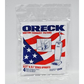 Oreck Xl-21 Series Upright Vacuum Motor Filters 4 Pk Genuine Part # Ef4pk
