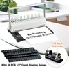 HOUYEE Manual Comb Binding Machine,19 Holes, 450 Sheets,Paper Punch Comb