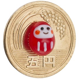 かわいい 手作り ガラス細工 合格 だるま お守り CYK1230