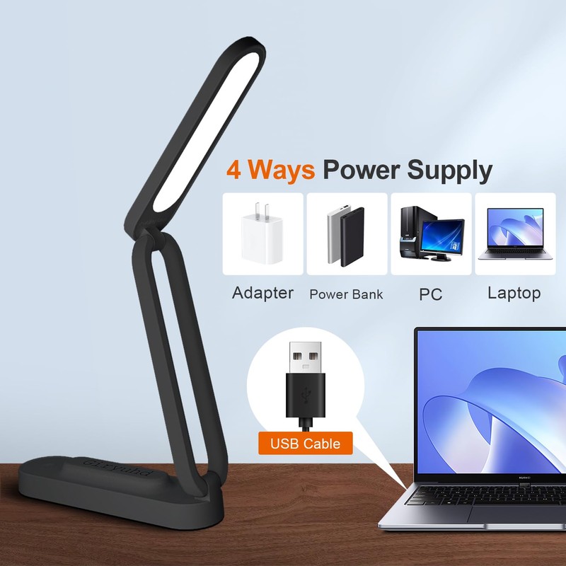 Giryuhd LED Desk Lamp for Office Home & Battery Operated