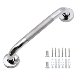 Grab Bars for Bathtubs and Showers,Stainless Steel Bathroom Grab Bar,Anti Slip Handicap Grab Bars for Shower,Shower Handle Disability Assist,12 Inch