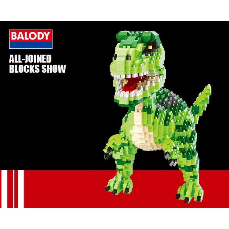 Balody Built-Up Figure with Nano Blocks Dinosaur Velociraptor
