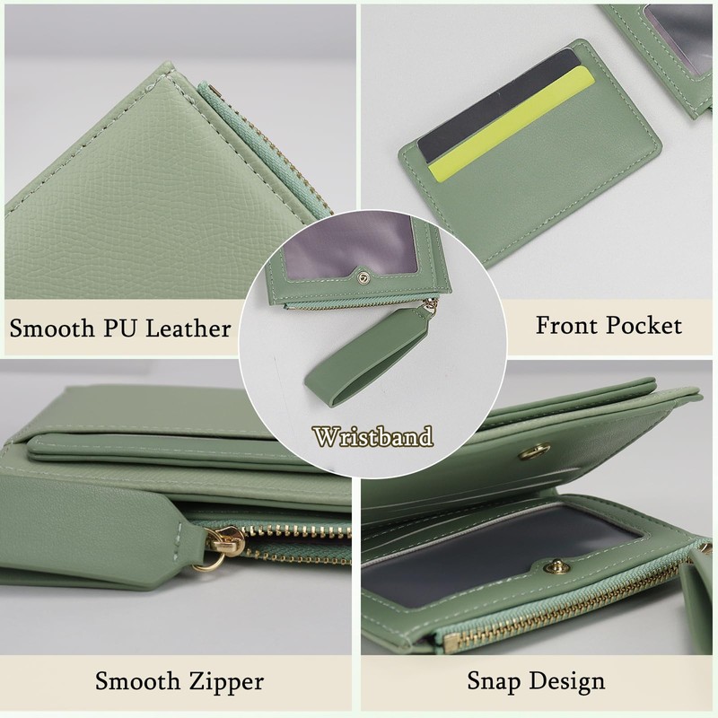 AdiStylinno Wallet for Women, Bifold PU Leather Ladies Wallet, Large