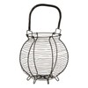 Premier Housewares 0507111 Egg Basket, Iron Wire, Black, H33 x