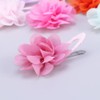 LALAFINA Chiffon Flower Hair Clips Fabric Floral Brooch Pins Alligator