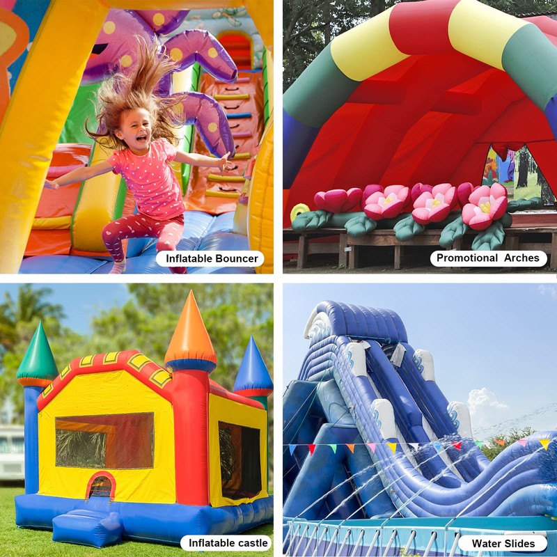 MOUNTO 1HP Inflatable Bounce House Blower, Energy Efficient, Low Amp