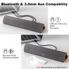 SOULION R50 Bluetooth Computer Speakers, 3.5mm PC Sound Bar for