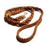 Handmade Macramé Caramel Dog Leash Adjustable Durable Dual Hooks for