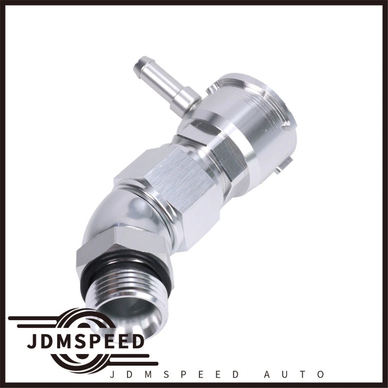 JDMSPEED AUTO Coolant Housing W/ Straight Elbow Hose Fitting Upper
