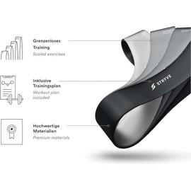 Mini Bands Stryve, Resistance Bands, 30 x 5 cm, Fitness Bands, Set of 4 in Different Thicknesses, Resistance Bands, Natural Latex, Exercise Band