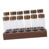 12pcs Coffee Bean Storage Tubes Glass Sealed Dosing Coffee Bean