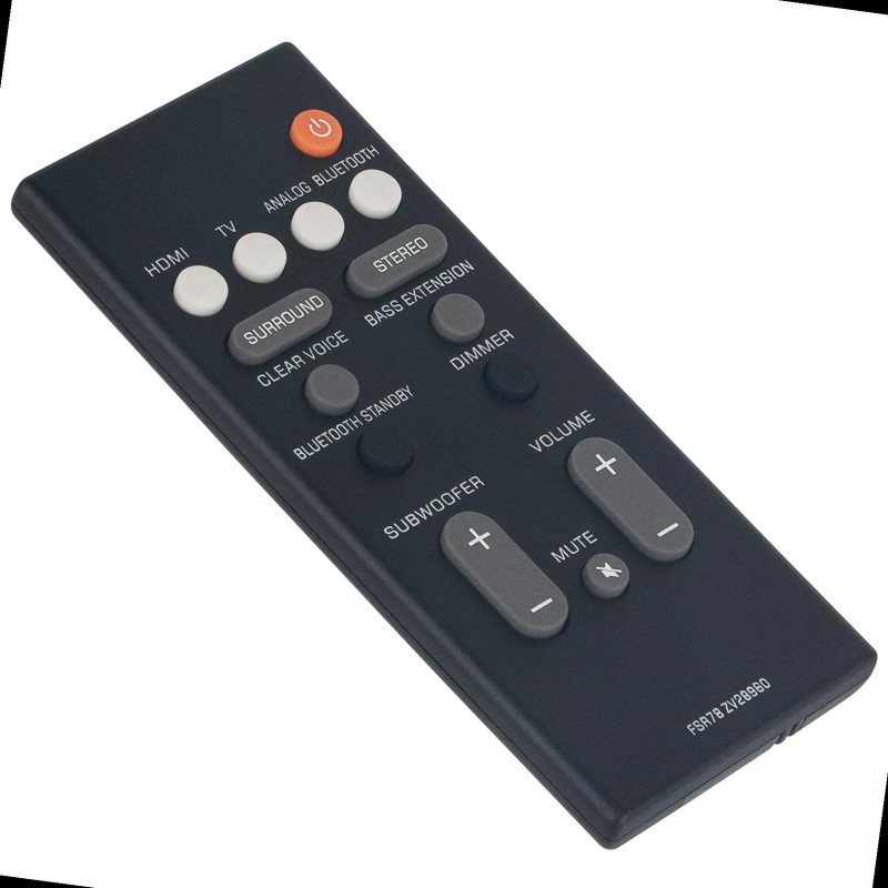 Unbranded FSR78 ZV28960 Replace Remote Control for Yamaha Soundbar YAS-106